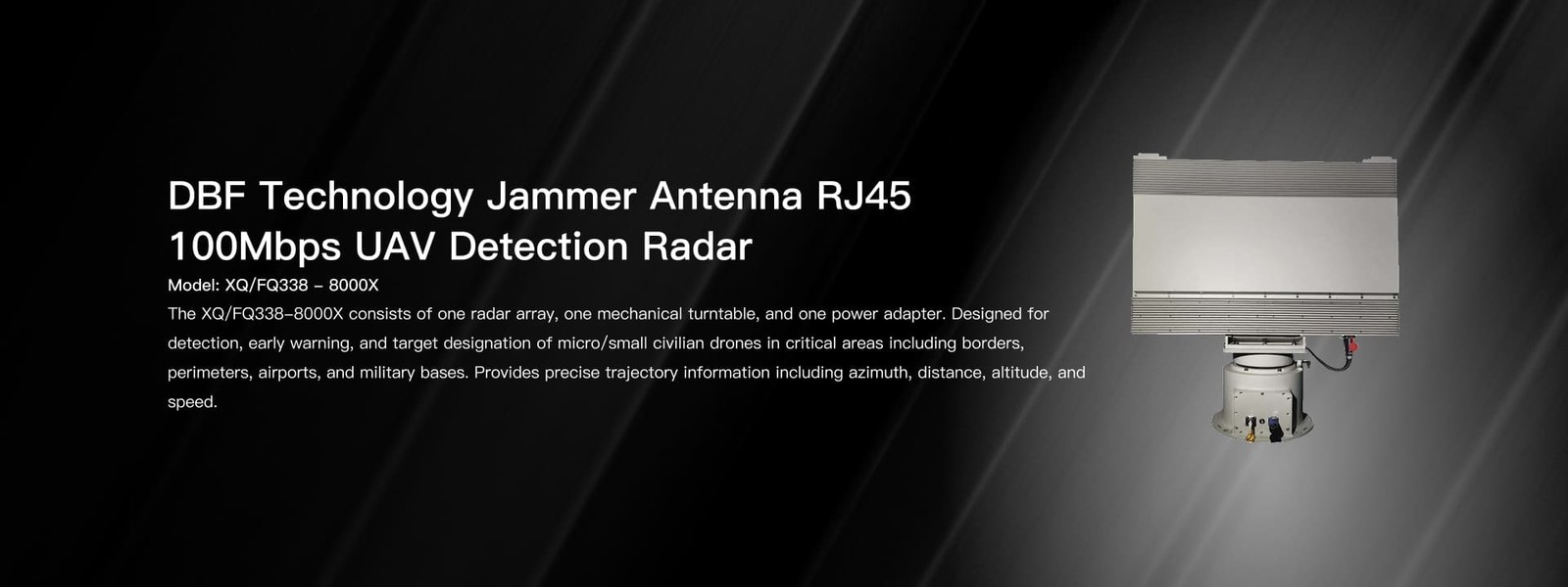 8km Anti-drone Radar UAV Detection Radar