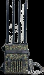 Buy Black Backpack Drone Countermeasure 8 Band Portable Anti Drone System Aluminum Alloy Case online manufacture